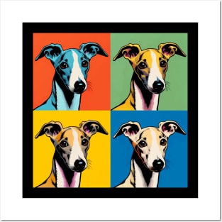 Pop Retro Whippet Art  - Cute Puppy Posters and Art